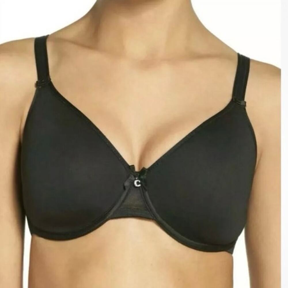 Chantelle Size 38H C Magnifique Minimizer Bra Black Underwire Style C18970